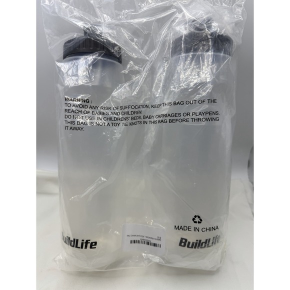 Buildlife Other - Hockey Water Bottle 32 OZ Squeeze Sports Water Bottles 2 Pack BuildLife